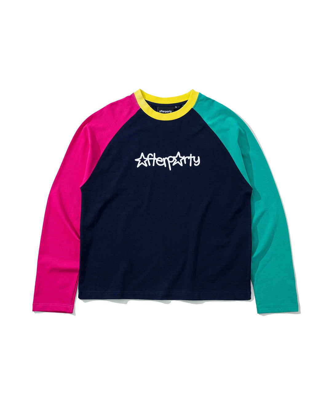 STAR LETTER RAGLAN - NAVY