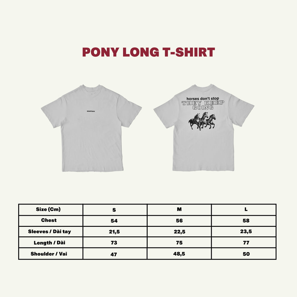 FK PONY LONG T-shirt - White