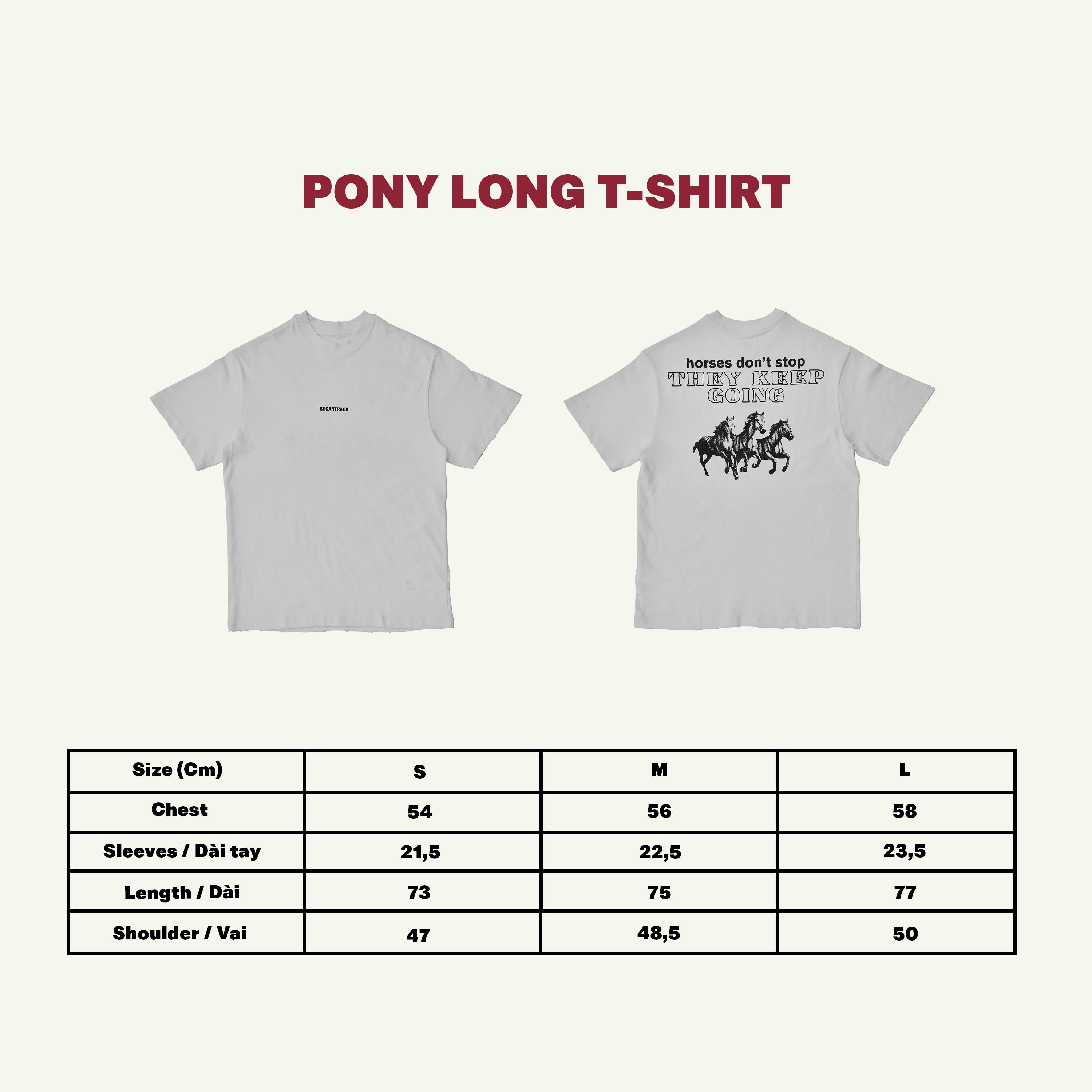 FK PONY LONG T-shirt - White