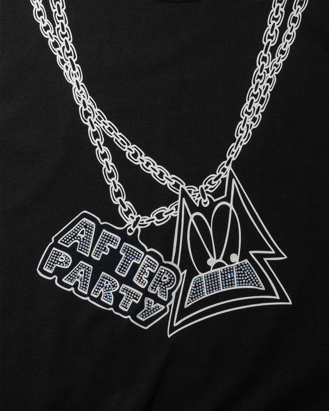 AFTERPARTY Chin Chain Oversized Tee - Black 2