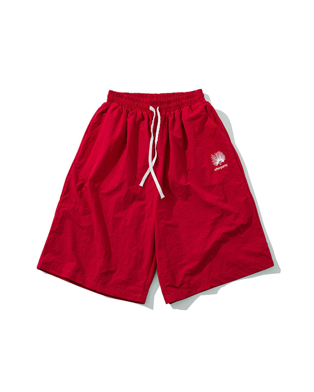 AFTERPARTY Nhím Nylon Shorts - Red 1