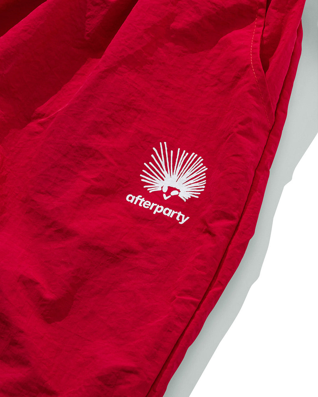 AFTERPARTY Nhím Nylon Shorts - Red 3