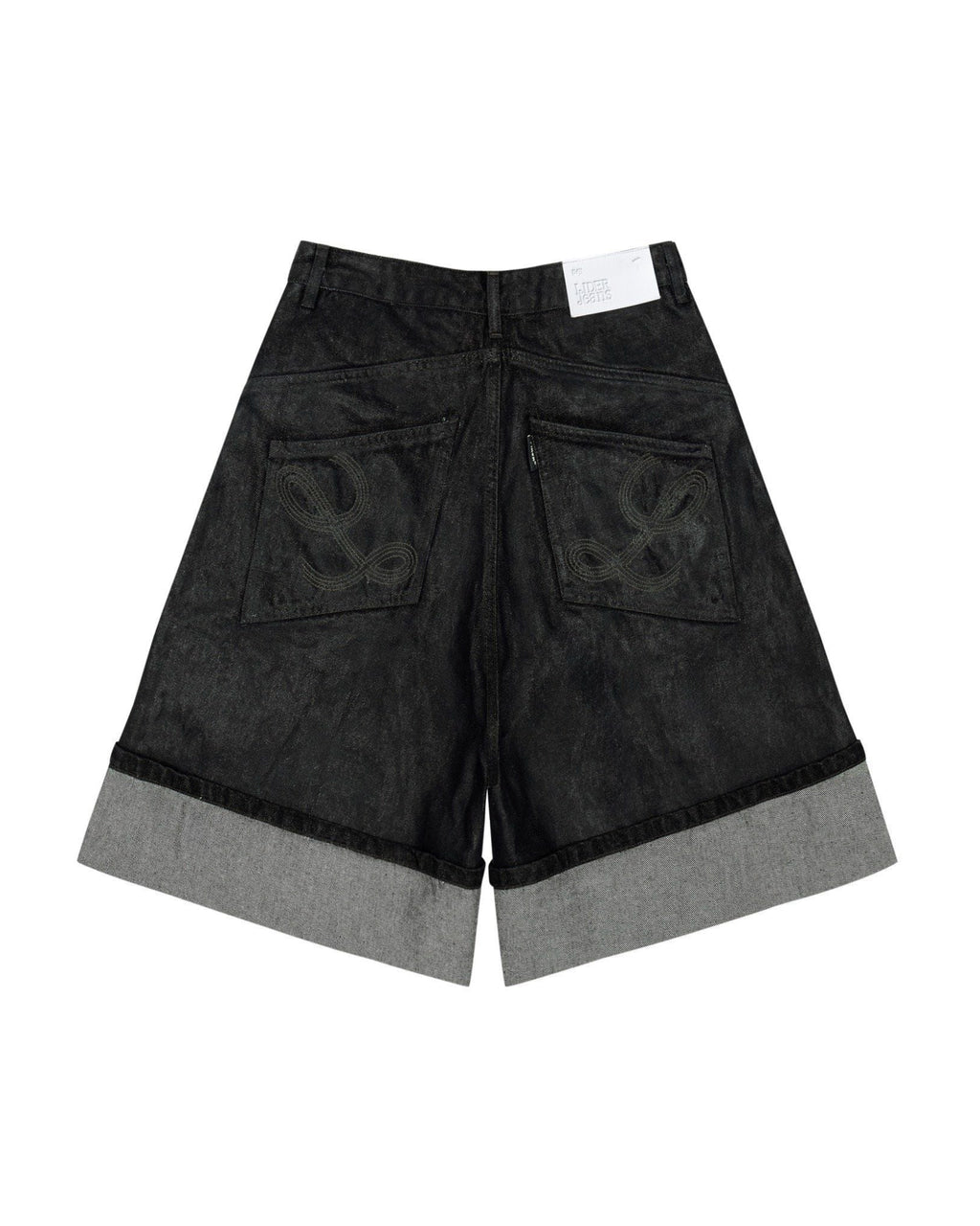 LIDER - OVERROLLED CARPENTER SHORTS [Washed Black]