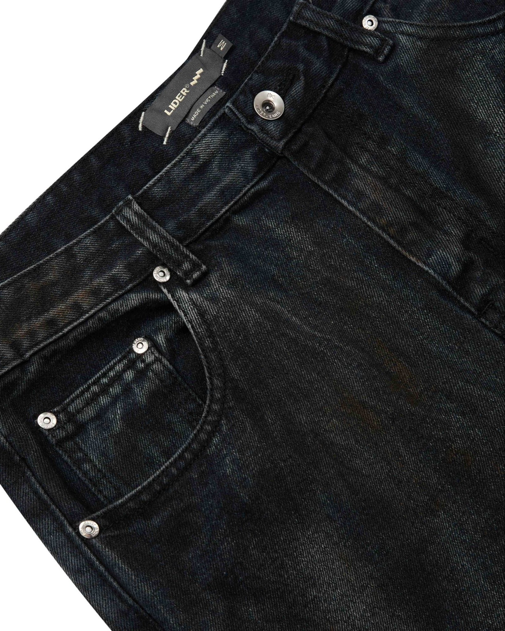 LIDER - SANDSTORM WIDE-LEG JEANS [Black]