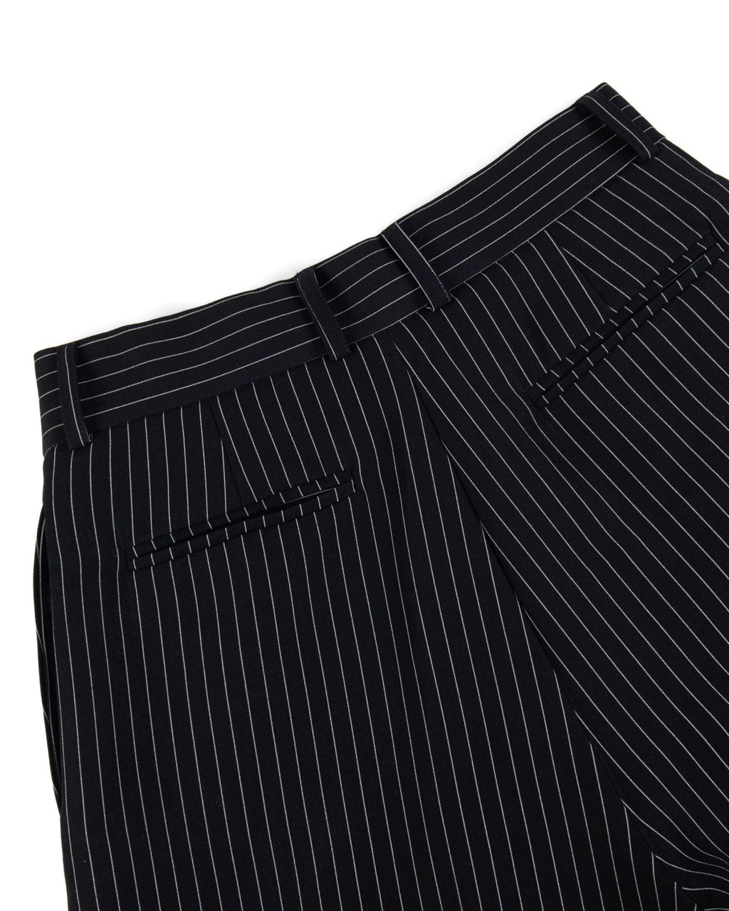 LIDER - ROLLING WIDE-LEG TROUSERS [Striped Black]