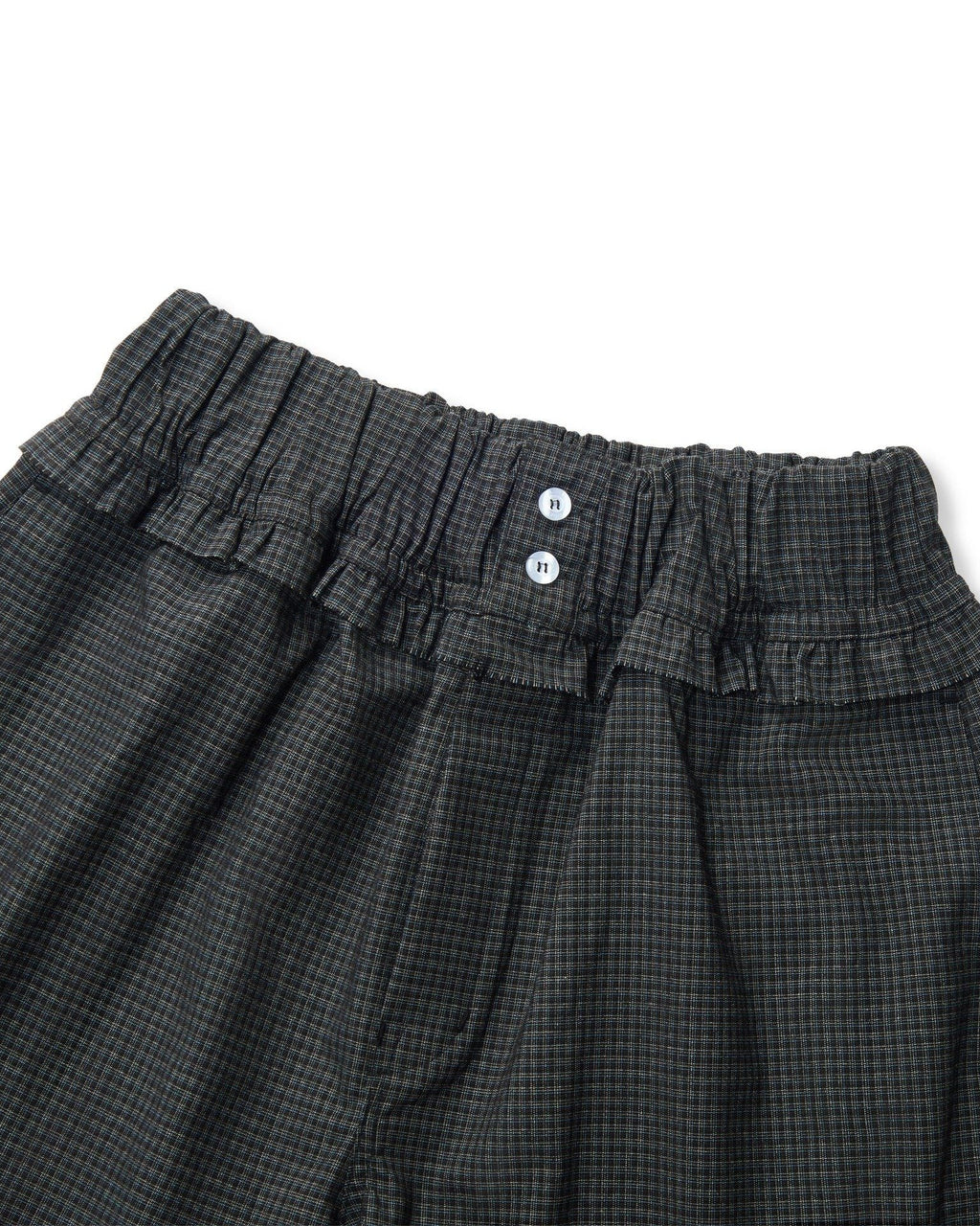 LIDER LAIDBACK CHECK SHORTS [Mono Black]