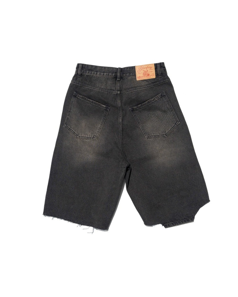 Blackorp Cut Off Black Denim Shorts – official view 2