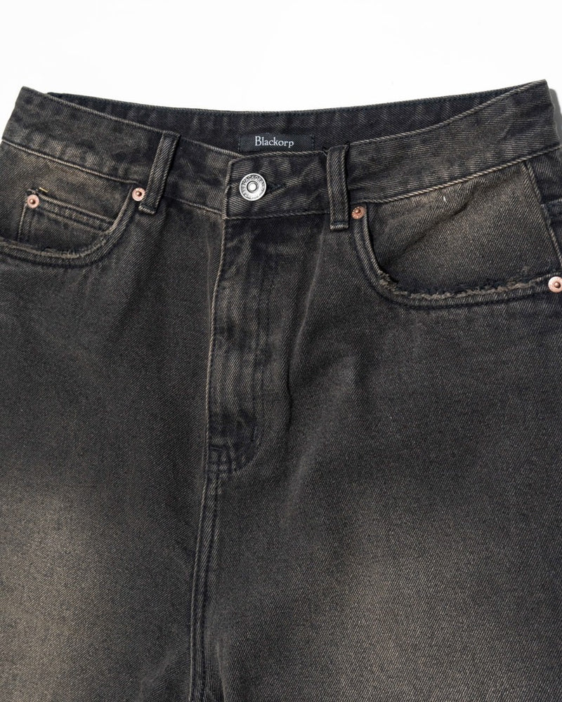 Blackorp Cut Off Black Denim Shorts – official view 3