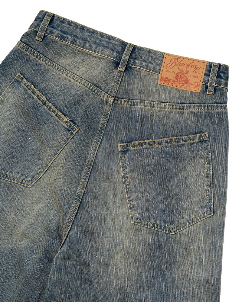 Blackorp Cut Off Blue Denim Shorts – official view 2