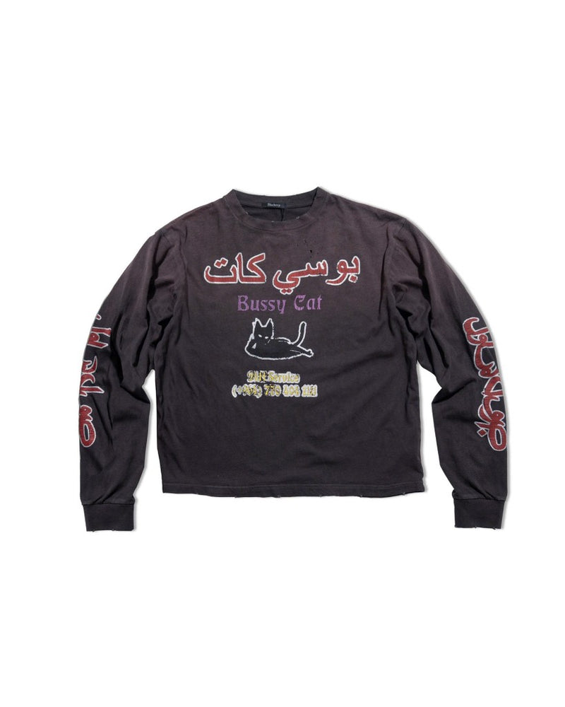 BLACKORP Bussy Cat Long Sleeve Shirt – front view