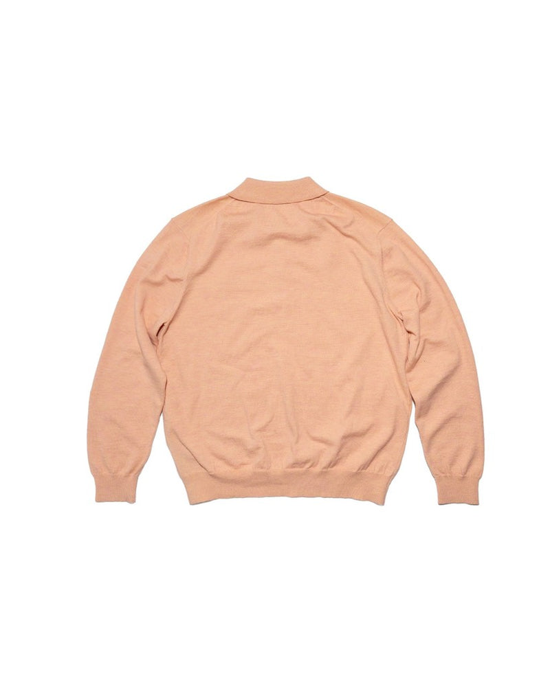 Blackorp Knit Polo Longsleeve De Peach – official view 2