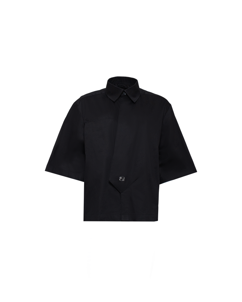 BLANC STUDIO Posh Boxy Shirt (Black) – official view 1