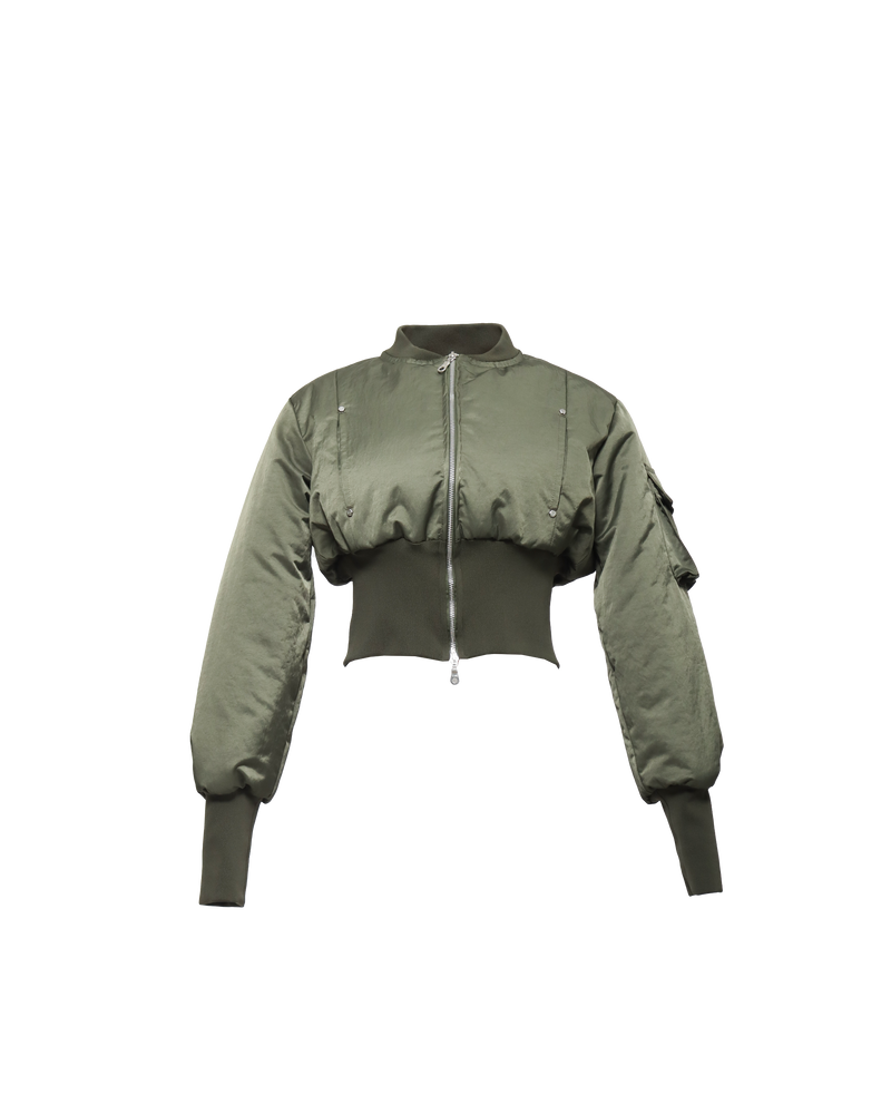 BLANC STUDIO Zero Gravity Bomber Jacket (Army) – official view 1