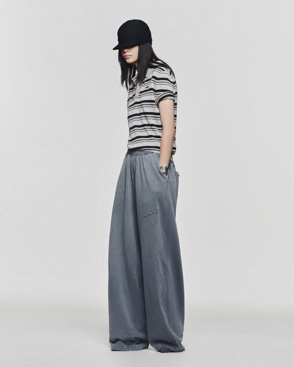 LIDER CAMPUS POLO SHIRT [Striped Grey]