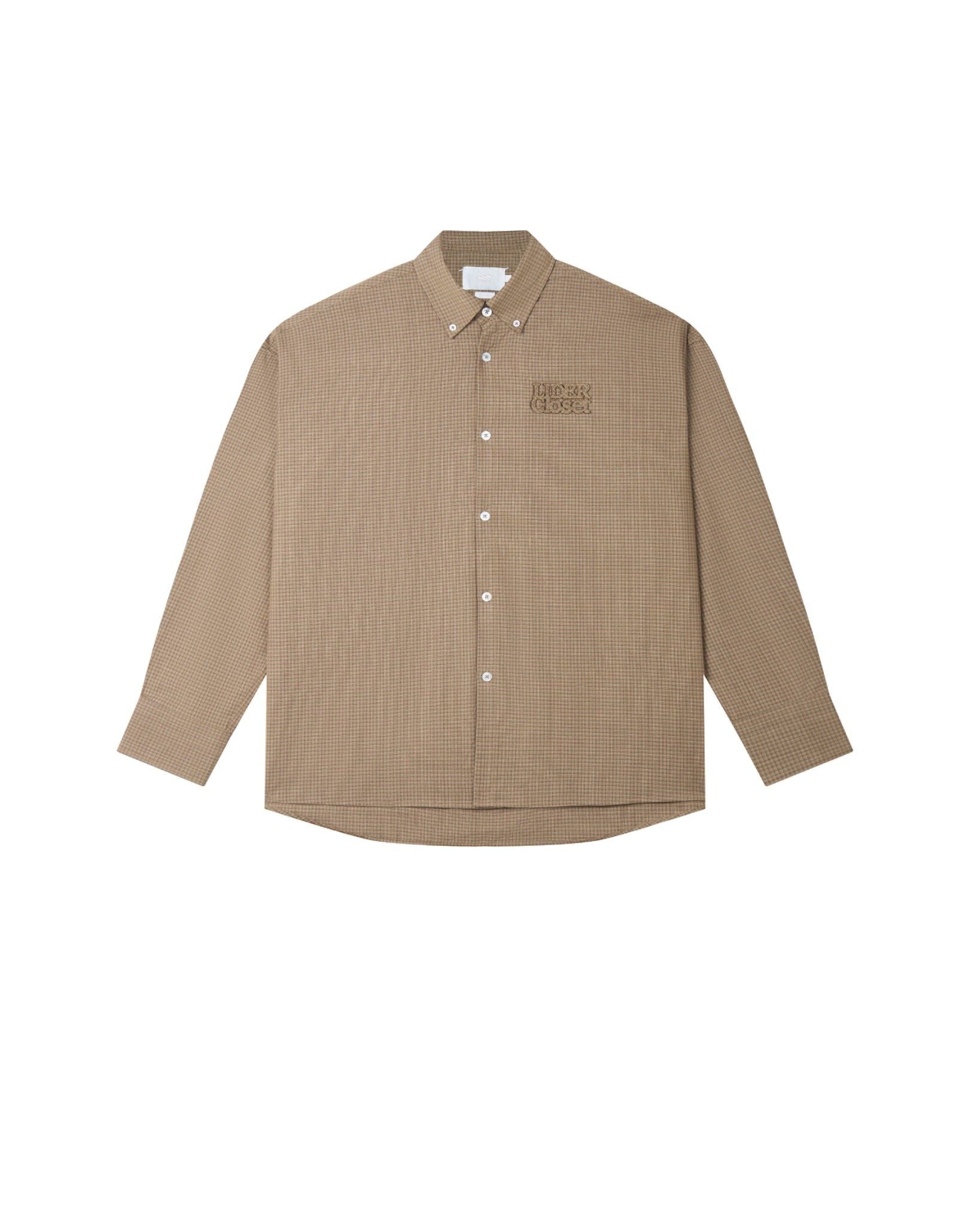 LIDER LAID BACK CHECK SHIRT [Still Sand]