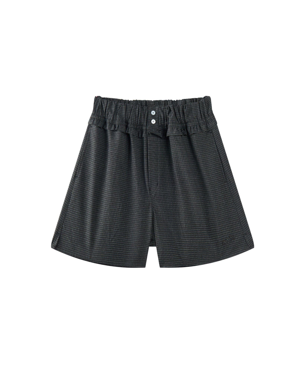 LIDER LAIDBACK CHECK SHORTS [Mono Black]