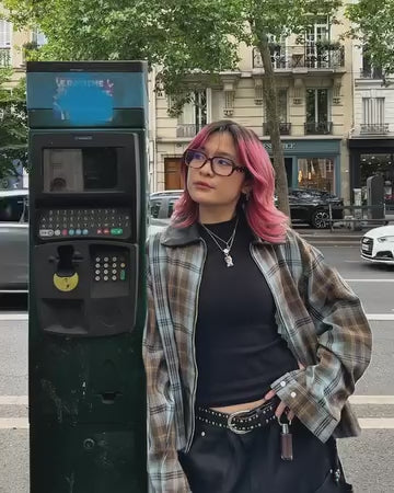 HOTEL - Flannel Zip Up Brown