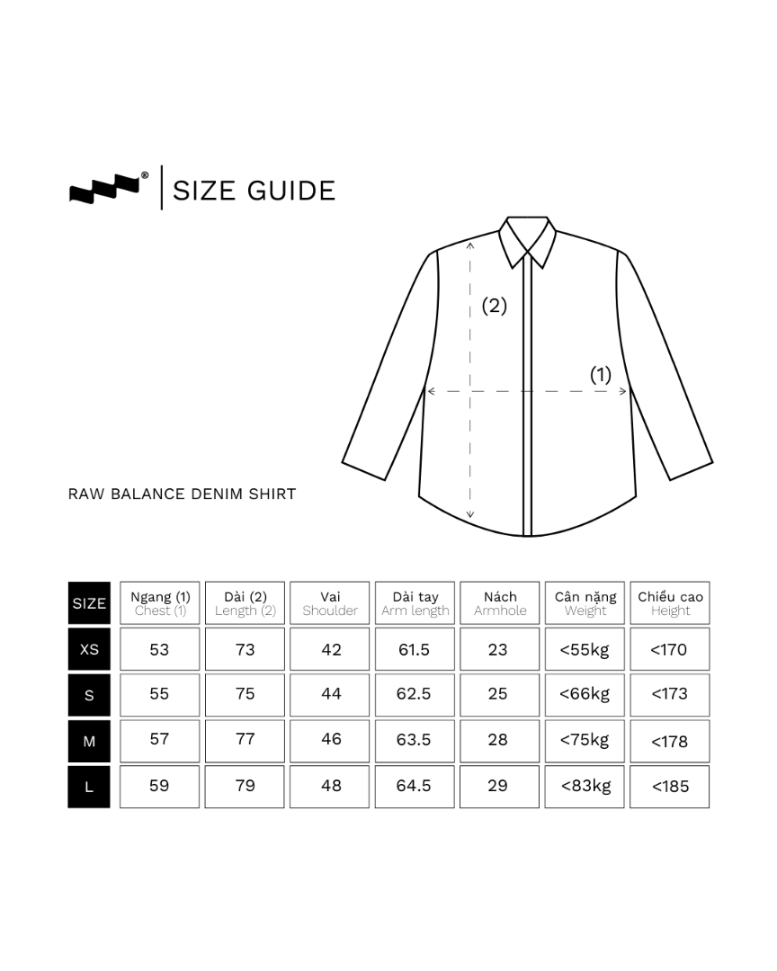 LIDER RAW BALANCE DENIM SHIRT