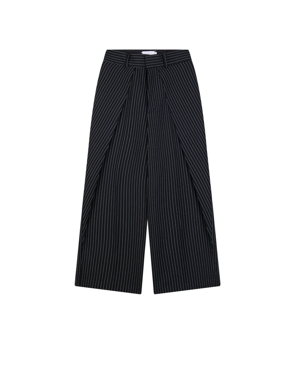 LIDER - ROLLING WIDE-LEG TROUSERS [Striped Black]