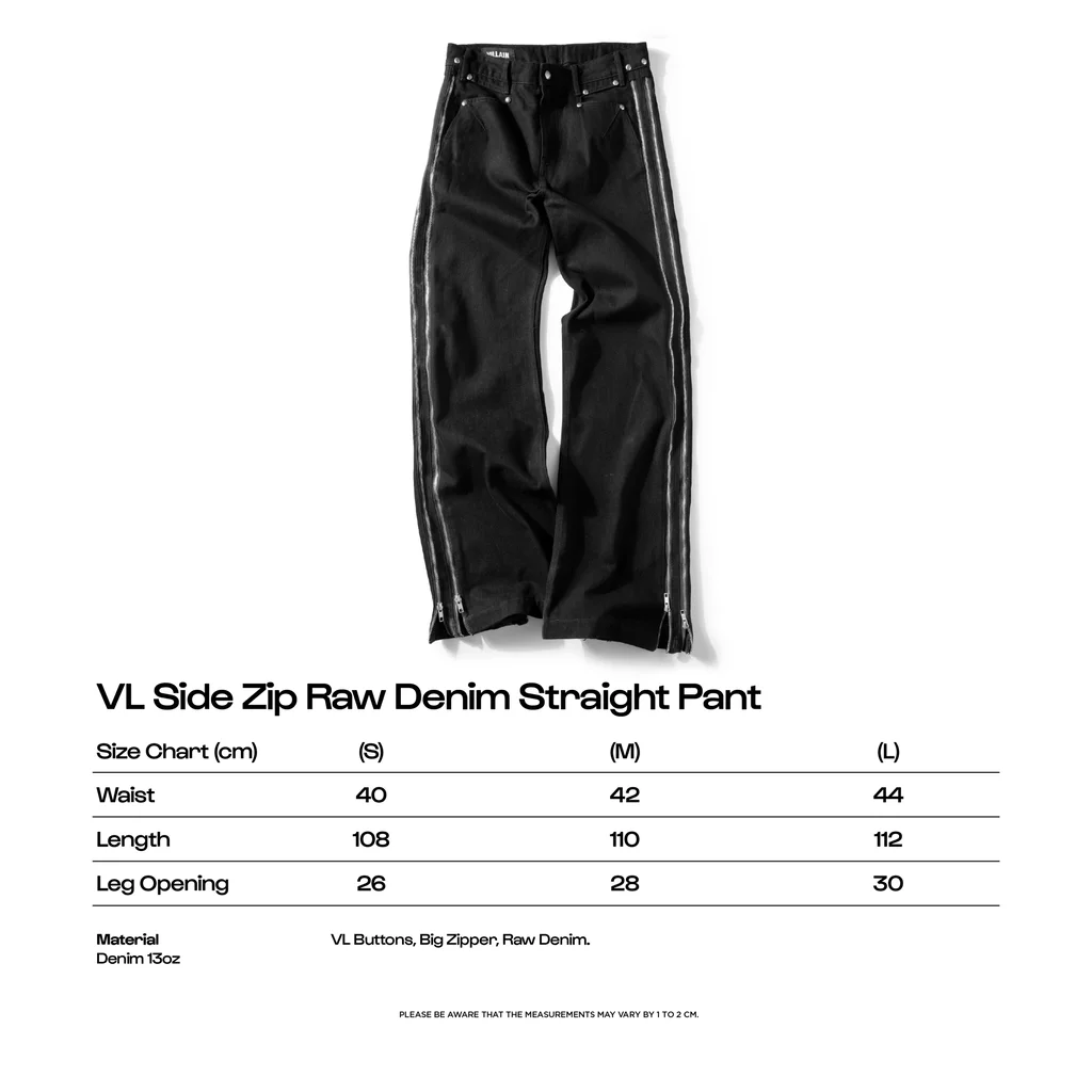 VL SIDE Zip-up Straight Pants
