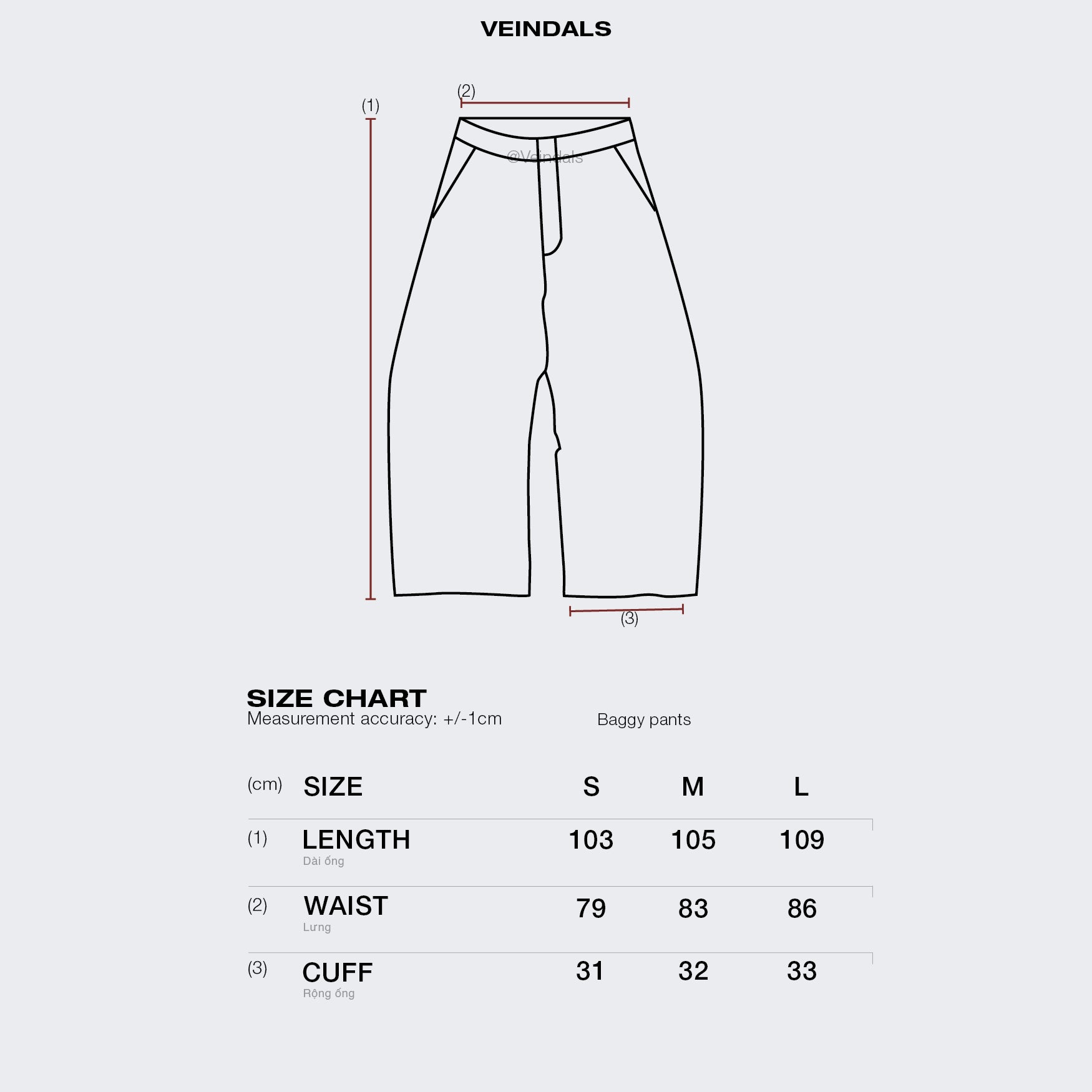 VD Light BLUE Distressed Baggy Pants