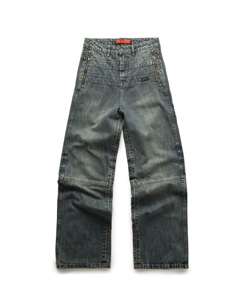 BCK ASH OUT Denim Pants - BLUE