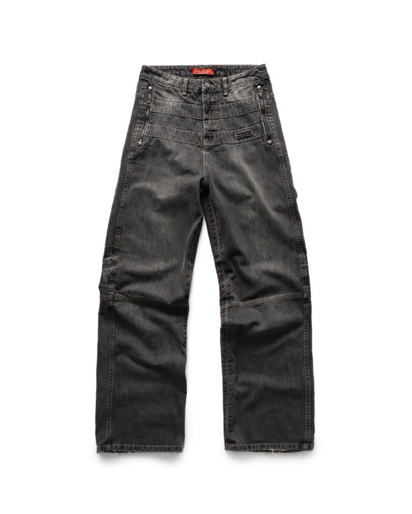 BCK ASH OUT Denim Pants - Black