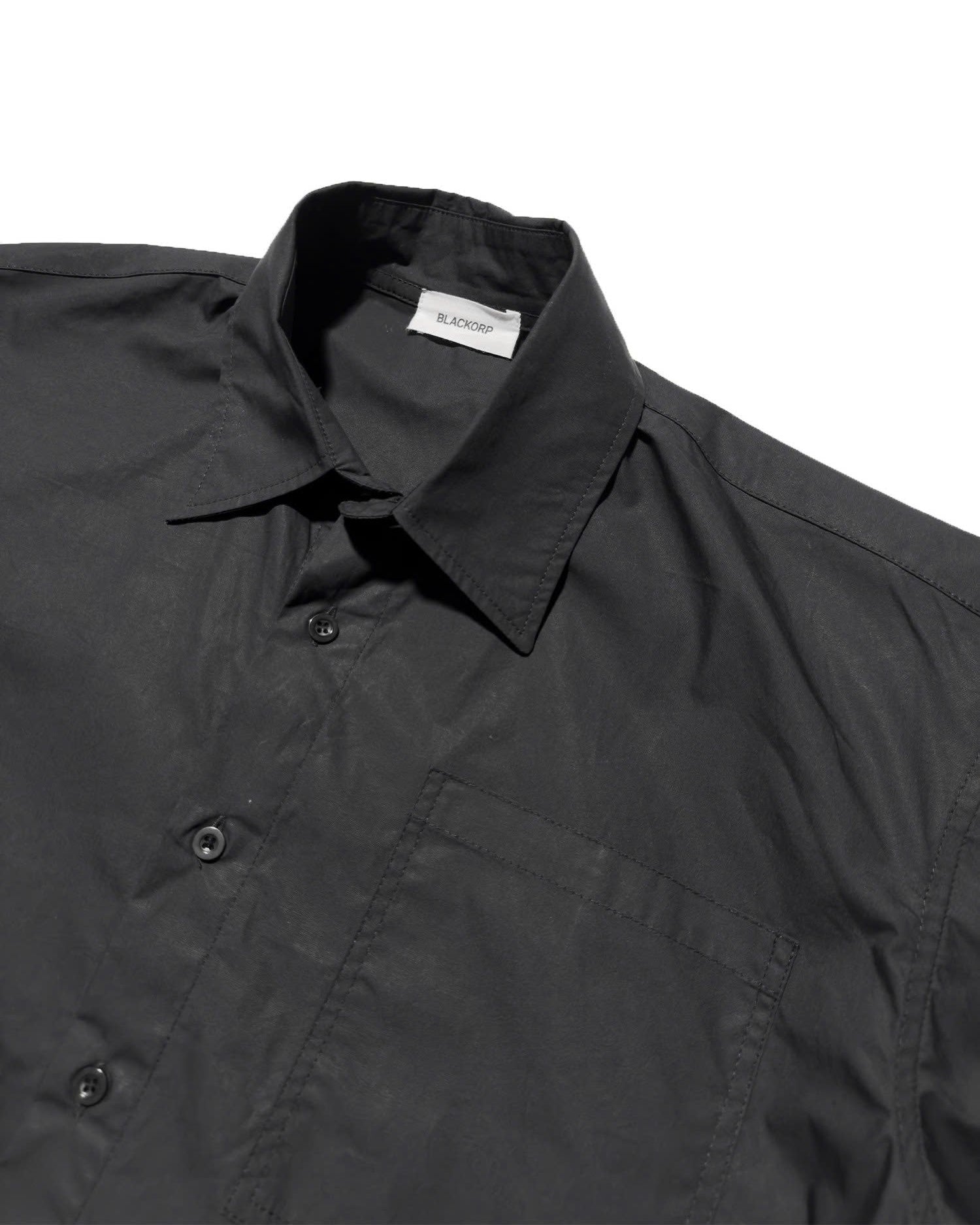 Blackorp Wrinkled Poplin Logo Long Sleeve Shirts