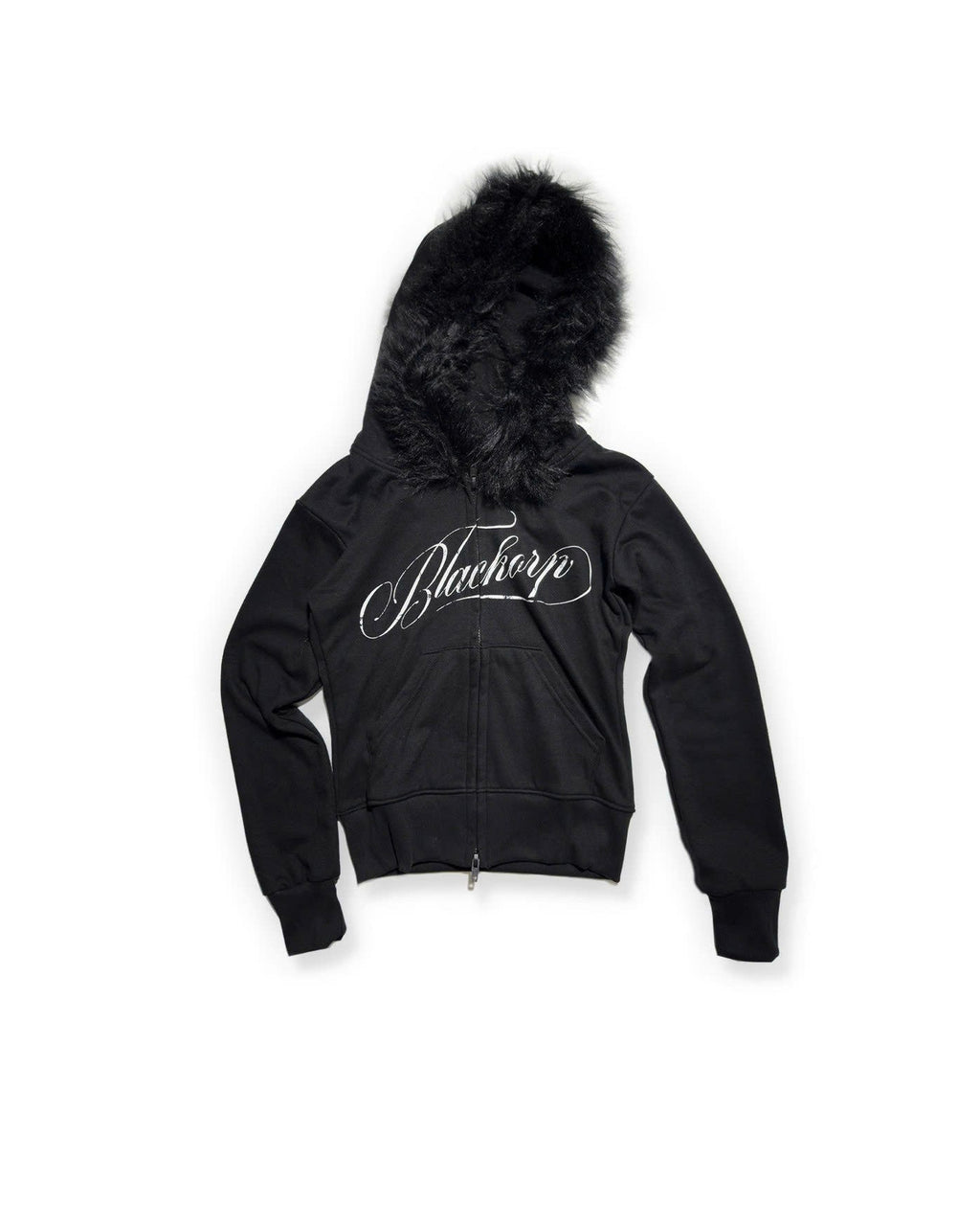 Blackorp Fur Trimming Hooded Zip-Up